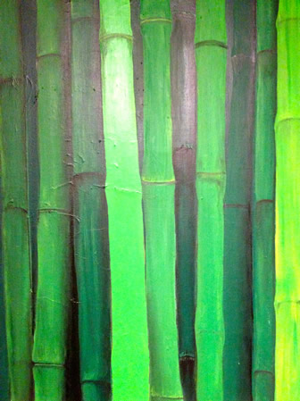 Bamboo - Painting by Cheryl